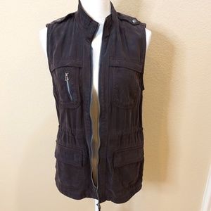Lucky Brand Tencel Utility Cargo Vest Size XS